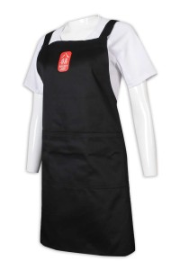 AP155 來樣訂做圍裙 logo 黑色圍裙 餐飲制服 圍裙製造商